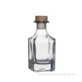 Square Empty Glass Liquor Bottle